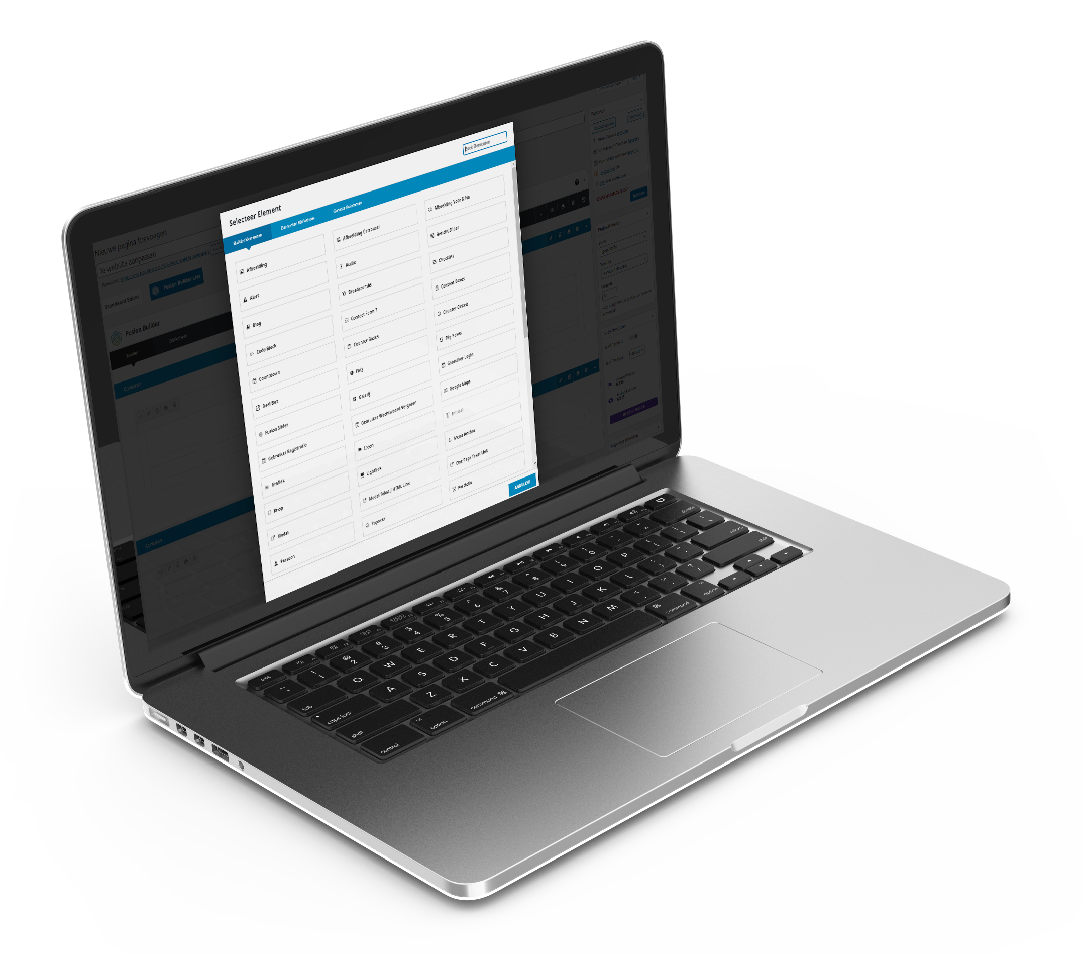 Website beheren laptop Website beheren
